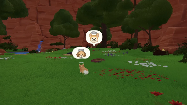 ボングを呼ぶビーグルのもとへ