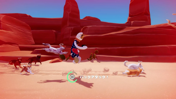 ドーベルマン一味から逃げる