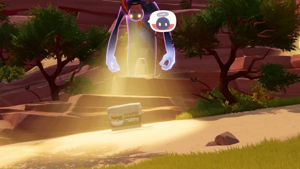 段ボールに潜入して進む