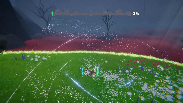 荒れた野原を元通りにする