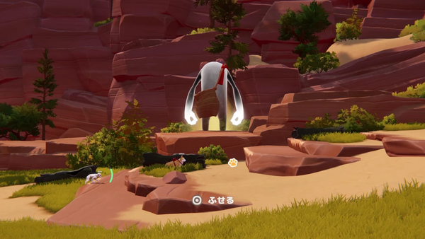 木に隠れながら進む