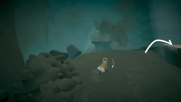 暗い洞窟から脱出する