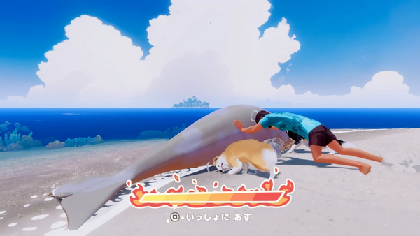 連打でイルカを救出