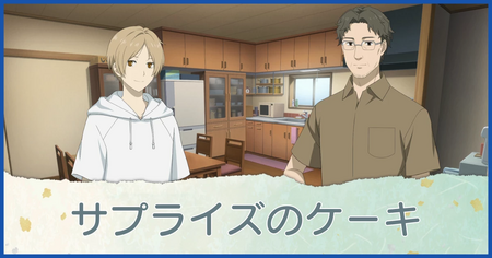 サプライズのケーキ