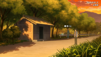 洗濯物：お堂前