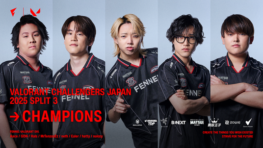 プロeスポーツチーム「FENNEL」、VALORANT公式日本大会「VALORANT