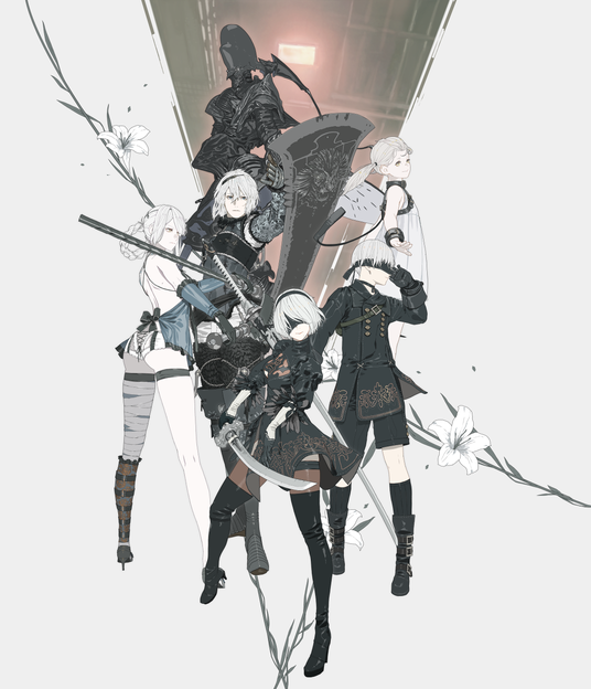ニーア　ニーアオートマタ　NieR 消セナイ記録　色紙コレクション　9S ニーア ニーアオートマタ NieR 消セナイ記録 色紙コレクション