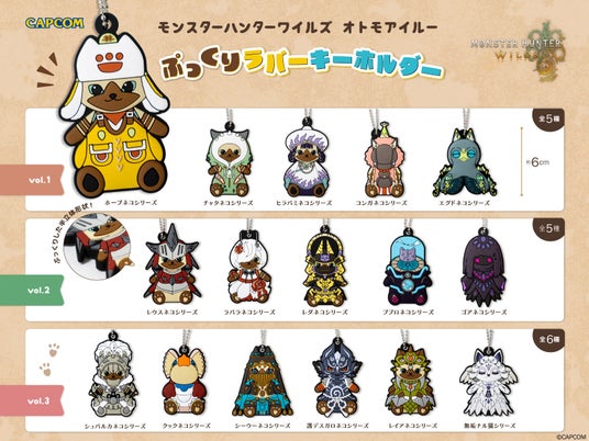 モンスターハンターワイルズ トム・トマ・トモ ぬいぐるみセット　カプコン CAPCOM STORE モンスターハンターワイルズ トム・トマ・トモ