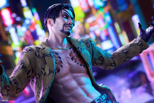 大人気ゲーム『龍が如く』シリーズより嶋野の狂犬「真島吾朗」が、気迫溢れるバトルポーズでフィギュア化。あみあみにて予約受付中。の画像