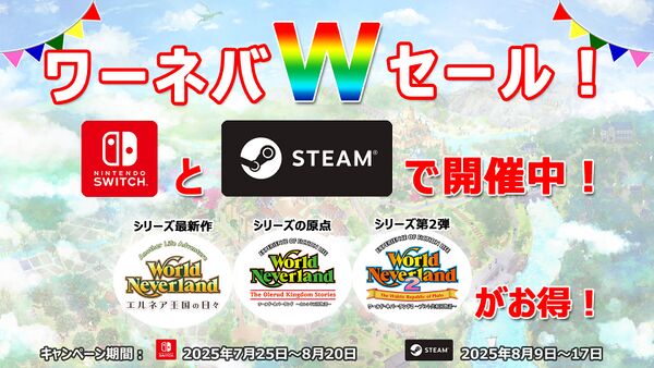 27年間続く人生の物語を旅しよう！『ワーネバ』がNintendo Switch™＆SteamでWセール開催中！の画像