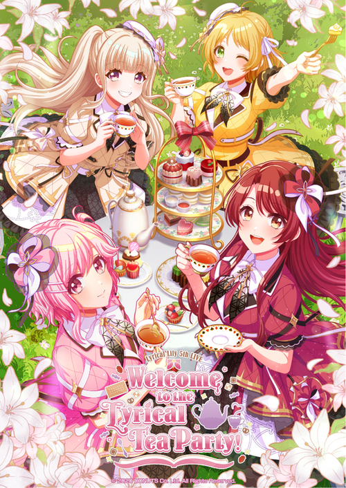 D4DJ、Lyrical Lily 5th LIVE「Welcome to the Lyrical Tea Party!」キービジュアル公開＆事前物販受付開始！