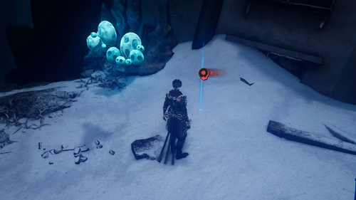 貯水区域で美しい魔石を3個入手