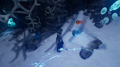 貯水区域で美しい魔石を3個入手