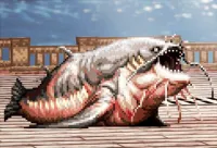 獰猛なカミナリナマズ