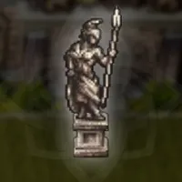 剣闘士の像（右）