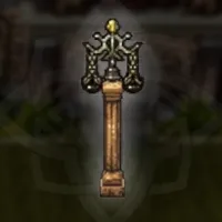 飾り付きの街灯