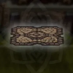 大きな紋様付き石畳