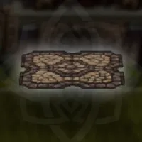 大きな紋様付き石畳