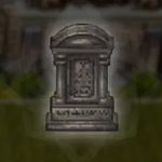 飾り付きの石板