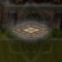 教会の紋様付き石畳