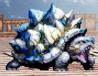 獰猛なアオコケガメ