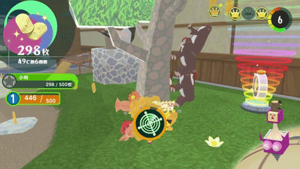 「小判をいっぱい」2つめのクラウンの場所