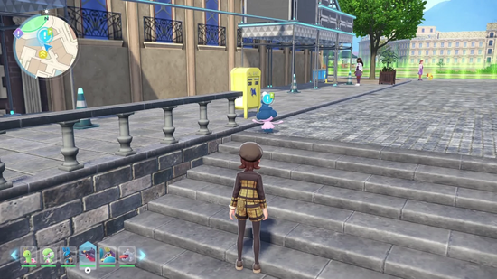 無事にポストにたどり着いたマネネ