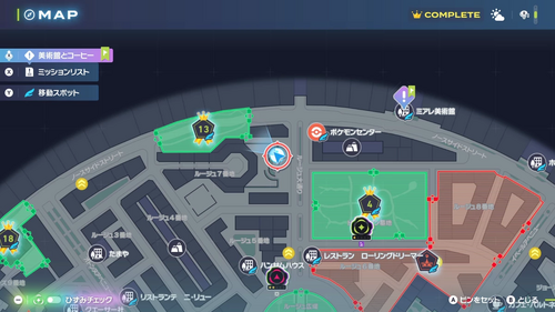 「お好きなニャースを選ぶにゃん」発生場所・地図