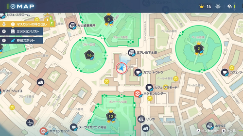 「きっとユキメノコは」発生場所・地図