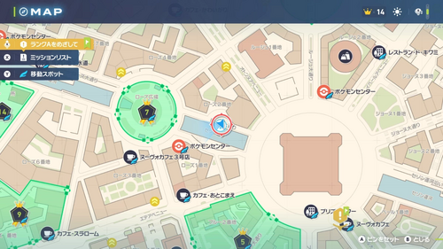 「スターミーは宇宙とつながる」発生場所・地図