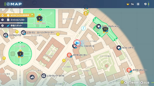 「ゆびをふるで運任せ」発生場所・地図