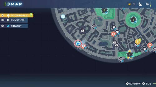 「いろとりどりのフラベベたち」発生場所・地図