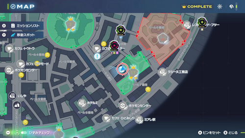 「カセットの取引」発生場所・地図