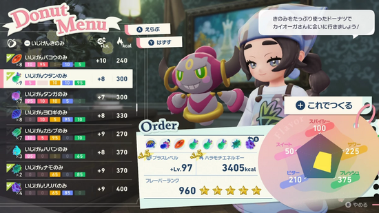 カイオーガドーナツの作成例1