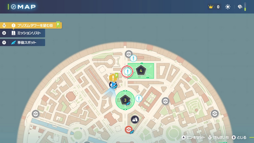 「墓地のヤミラミ」発生場所・地図