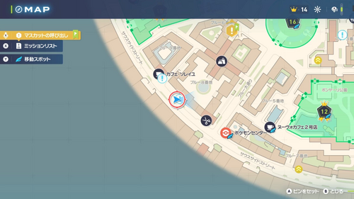 「4匹のダンバル」発生場所・地図