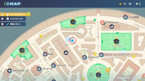 「わたしはずーっとむしタイプ」発生場所・地図