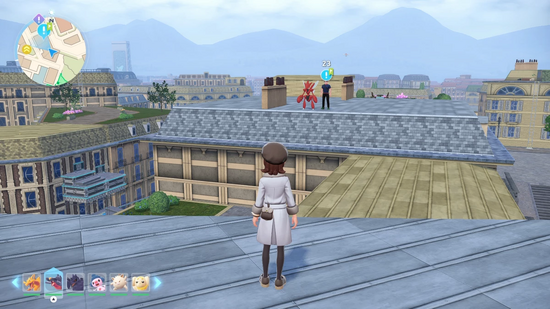 依頼人は屋上に移動している