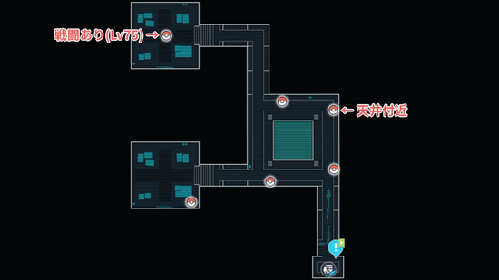 地下水道にいるデスカーン全6体の居場所