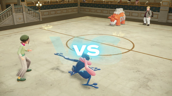 カーソルを合わせていたポケモンを繰り出してバトル開始