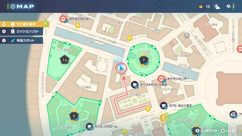 「ルチャブル・リベンジ！」発生場所・地図