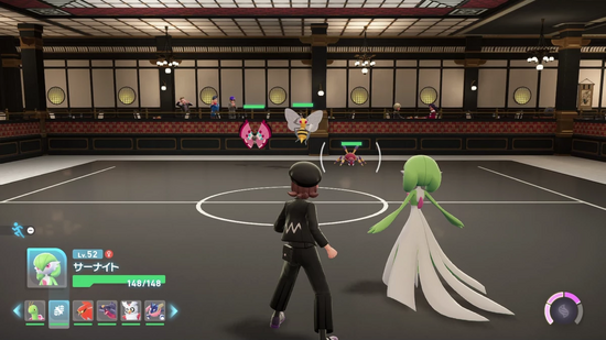 野生ポケモン戦と同じバトルスタイル