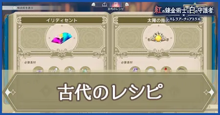 古代のレシピについての画像