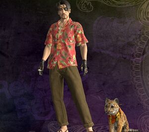 アロハシャツ(胸元出し)