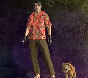 アロハシャツ(レイ付き)