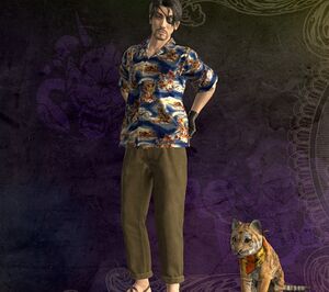 ブルーハワイアロハシャツ