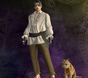 海賊風のフリルシャツ