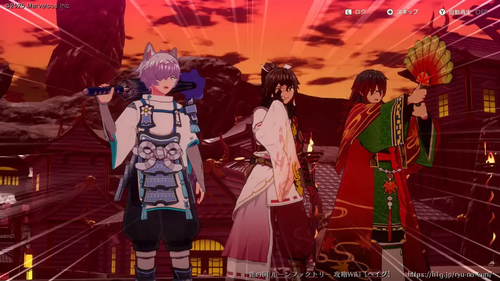 お供と鬼退治の画像