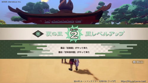 里レベルで解放される項目の画像