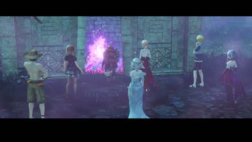 霧に包まれた遺跡